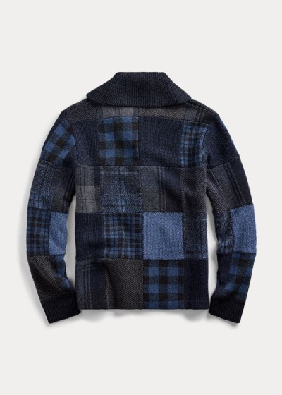 Men's Ralph Lauren Patchwork Cardigan | 819437NXO